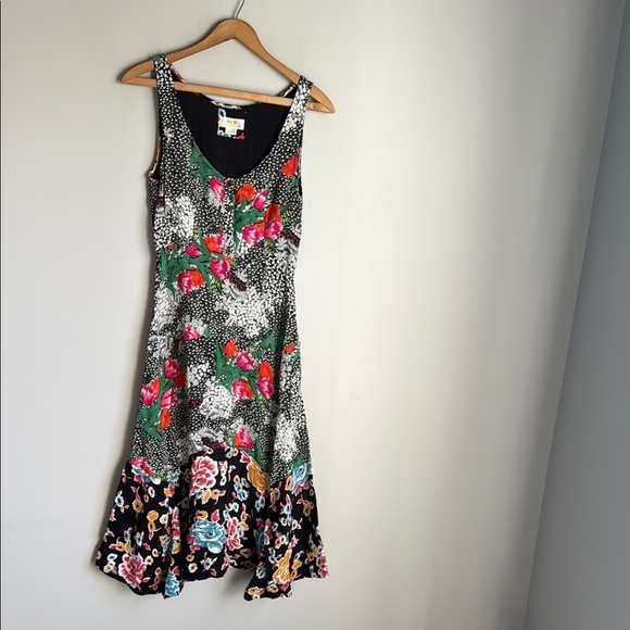 Anthropologie Maeve Violette Floral Midi Dress - Picture 2 of 14